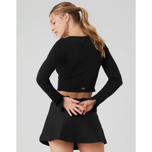 Alosoft Ribbed Show Stopper Long Sleeve Top - Picture 2 of 6
